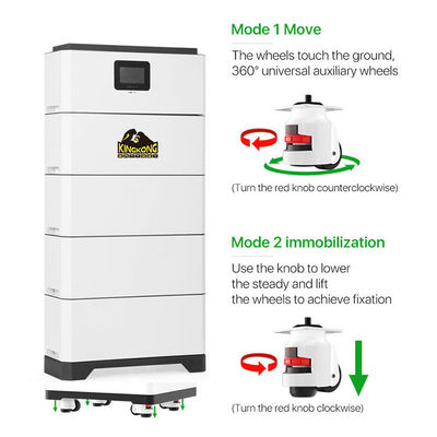 Connexion au réseau hybride à large égal Inverseur LFP modulaire empilé batterie haute tension Système de stockage d'énergie pour la maison 15-40