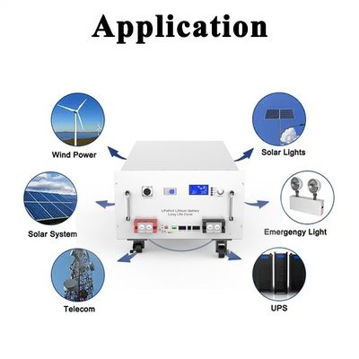 666 X 483 X 267mm 51.2V 280Ah batterie au lithium solaire pour le système de solution d'énergie à domicile