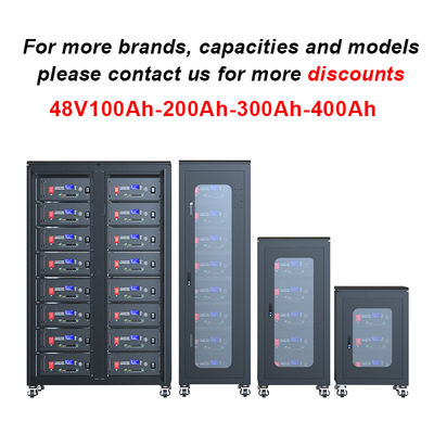 Dimension personnalisée 48v Batterie au lithium montée sur un rack pour la résidence