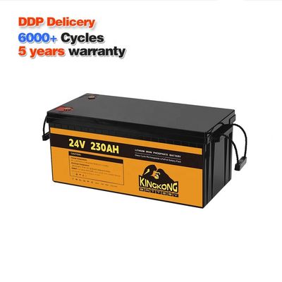 24V 50Ah 60Ah 100Ah 200Ah 230Ah 300Ah 400Ah 460Ah Fer Lithium LifePo4 Batterie avec BMS