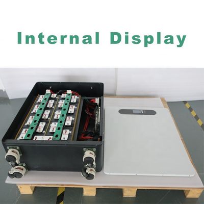 Batterie verticale de 280Ah boîte de batterie DIY avec roues et boîtier en métal blanc