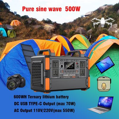 Générateur solaire portable certifié CE FCC ROHS PSE MSDS UN38.3 avec batterie au lithium