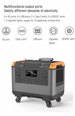 Batterie LiFePO4 UE 230V UPS domestique Générateur solaire 3000W pour le camping et les besoins d'urgence