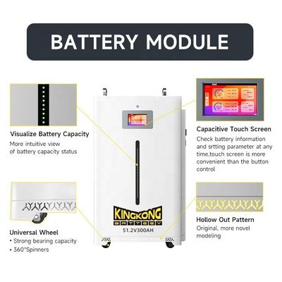 Batterie solaire personnalisée 48V Volt 100Ah 200Ah 300Ah Lifepo4 10Kwh 15Kwh 5Kw Batterie au lithium