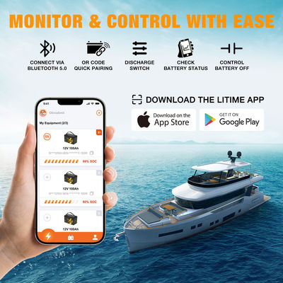 Paquet de batterie électrique sur mesure Lifepo4 12V 24V 36V 48V 60V Volt Paquet de batterie au lithium-ion pour bateau RV Camper Car