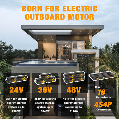 12V 12.8V 24V 48V Volt 100Ah 120Ah 200Ah 300Ah 400Ah Rechargeable Lifepo4 Cycle profond Li Li-ion batterie au lithium scellée