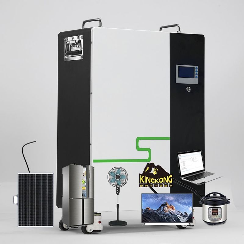 48v stockage d'énergie solaire batterie murale de puissance 5kwh 7.5kwh 10kwh type de régulateur MPPT