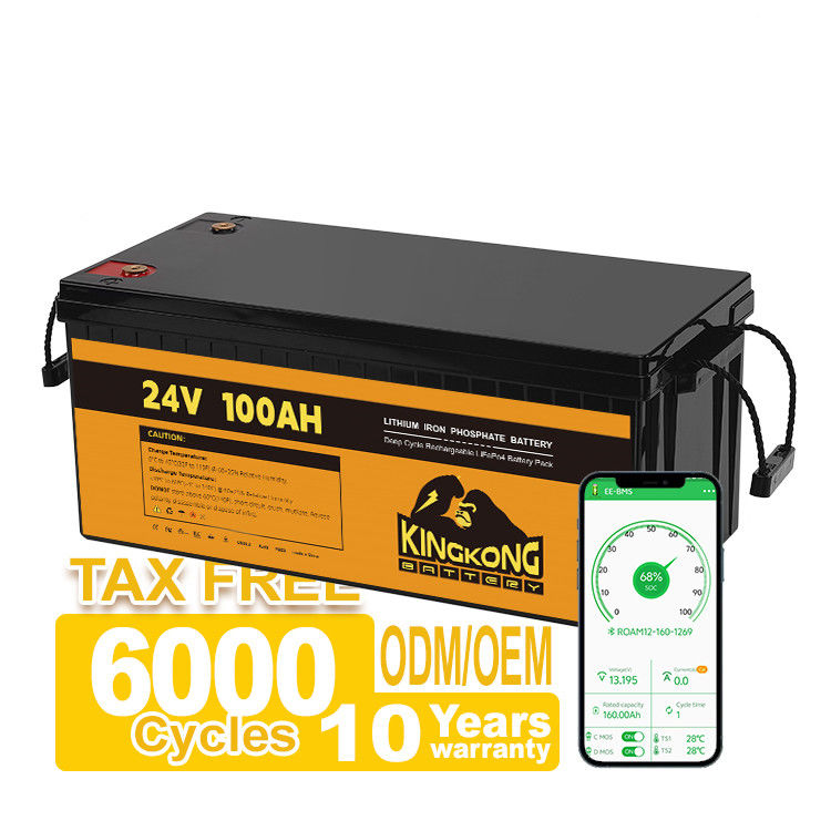 Durable Puissant 12,8V 100AH 200Ah 230Ah 300Ah stockage solaire batterie Lifepo4
