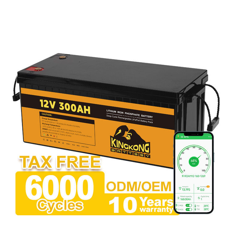 24V 12V batterie au lithium-ion 12,8V 100Ah 200Ah 300Ah Pour les solutions d'applications solaires