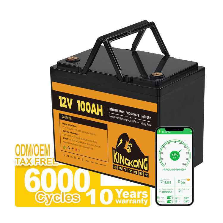 Taux de décharge de 100% 24v 200Ah Batterie au lithium-ion pour le stockage de l'énergie solaire à cycle profond
