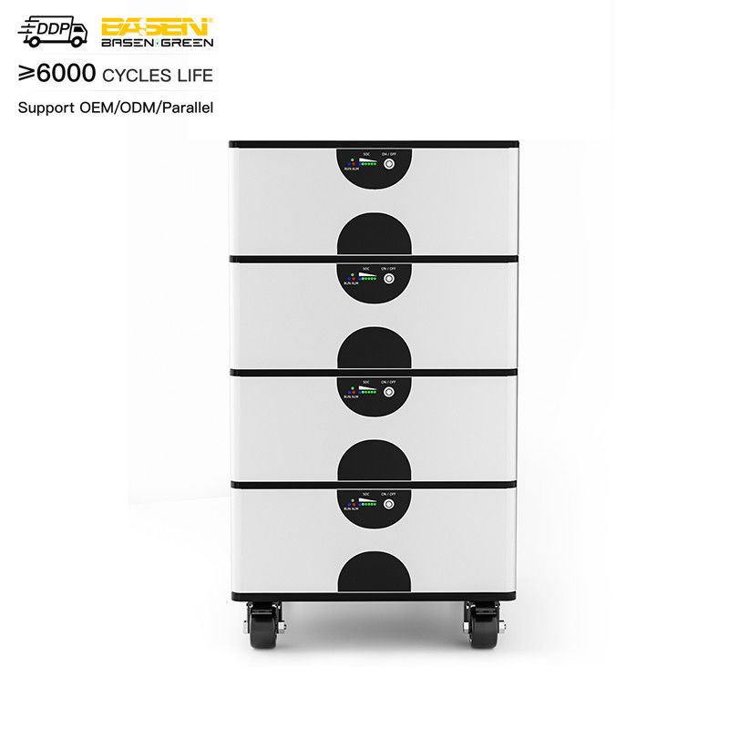 Longue durée de vie 51.2V 100h Batterie Lifepo4 Pour le système de stockage d'énergie empilable OEM