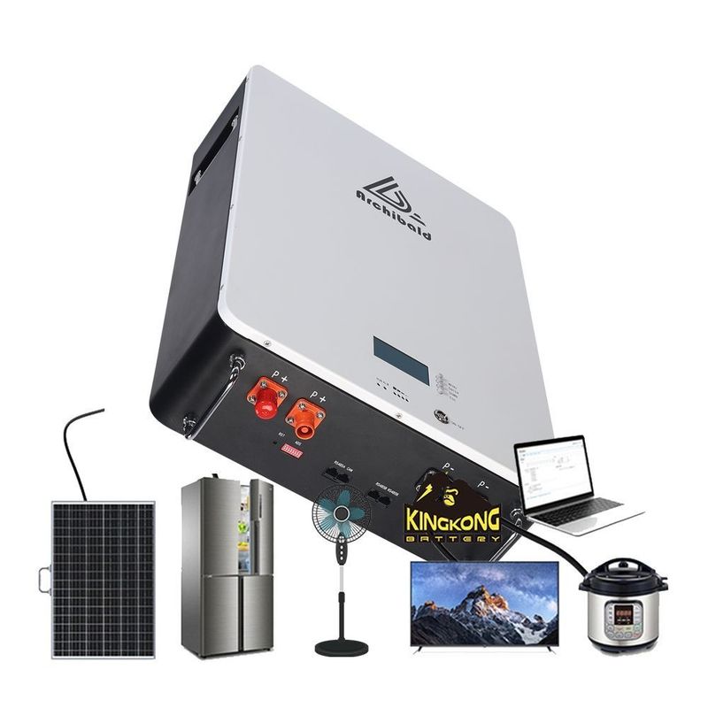 Systèmes d'alimentation électrique 48V 200Ah Batterie lithium-ion 10Kwh Batterie LiFePo4 pour le stockage de l'énergie solaire
