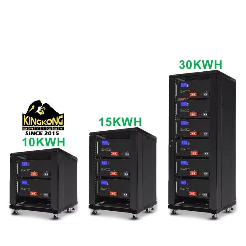 10kwh 15kwh 30kwh 40kwh 50kwh Pièces de stockage d'énergie à pile montées sur rack