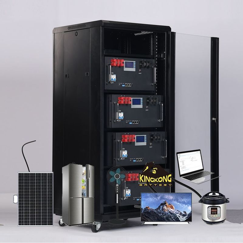 Dimension personnalisée 48v Batterie au lithium montée sur un rack pour la résidence