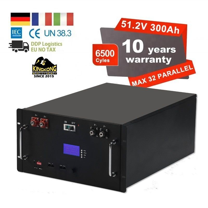 Système domestique d'énergie solaire avec équilibreur actif de 23 kg BMS 200A et batterie 24V 320Ah