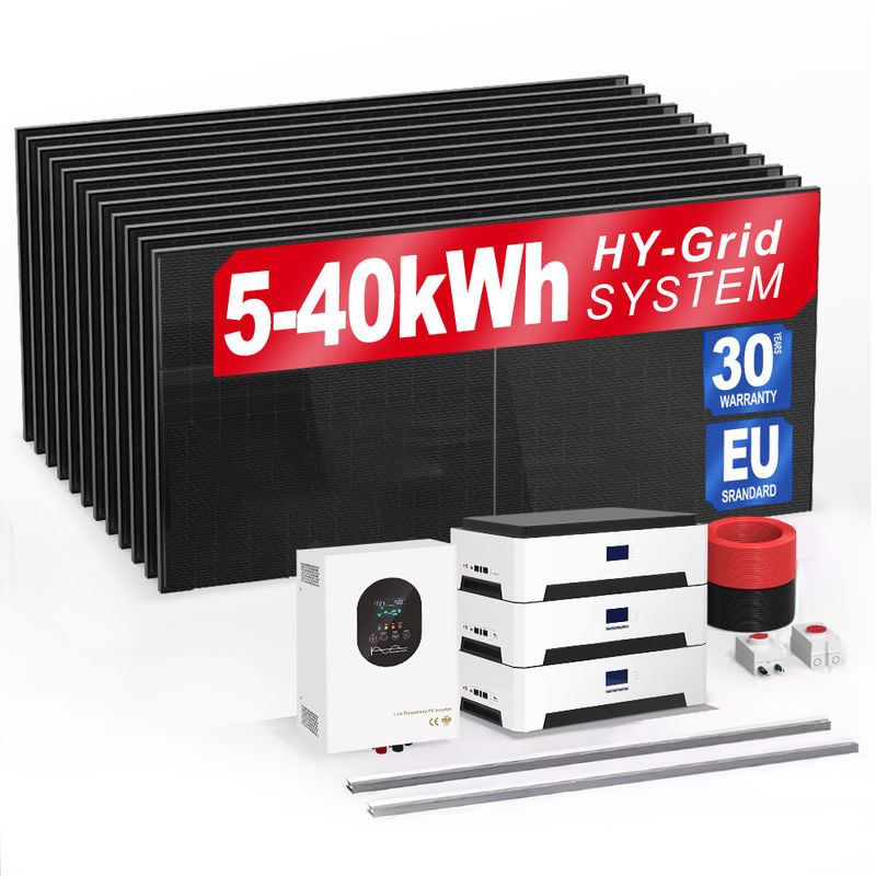 6Kw 10Kw 20Kw 30Kwh solaire hors réseau batterie solaire stockage d'énergie Systèmes d'alimentation pour la maison