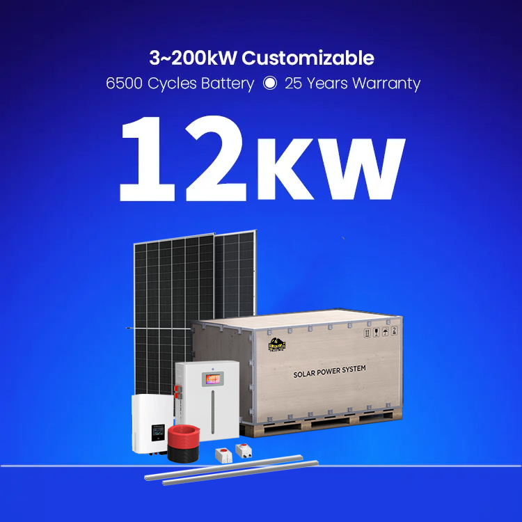 Système d'énergie solaire domestique 5kw/10kw On-Grid Off-Grid Hybride Kit de panneaux solaires Silicium monocristallin Panneaux de silicium polycristallin