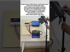 Après l'installation de l'énergie solaire de sauvegarde pour la maison, notre maison peut fonctionner tous les appareils gratuitement