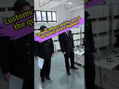 Les douaniers contrôlent strictement la qualité des systèmes de stockage d'énergie avant de les expédier en Afrique