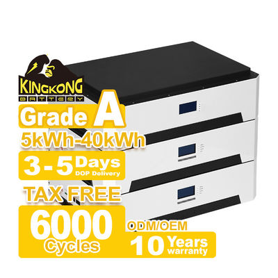 Growatt 51.2v 10kwh 20kwh 30kwh 50kwh Lifepo4 Lithium Ion Système solaire à domicile