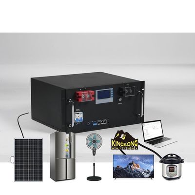 LiFePO4 280Ah 48V batterie au lithium montée sur un rack 14Kwh Pour le système de stockage d'énergie solaire à domicile