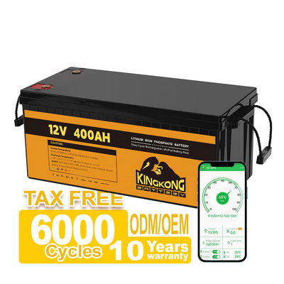 Batterie au lithium de haute capacité 12V 200Ah 300Ah 400Ah pour le stockage de l'énergie solaire