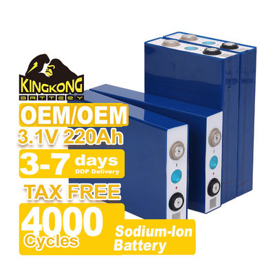 Celle de batterie à ion sodium Na 3.1v 220ah Pour vélo électrique Température de fonctionnement -10C