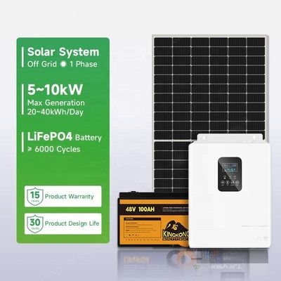 110V/220V/230V Voltage de sortie sur et hors réseau Système d'énergie solaire pour maison